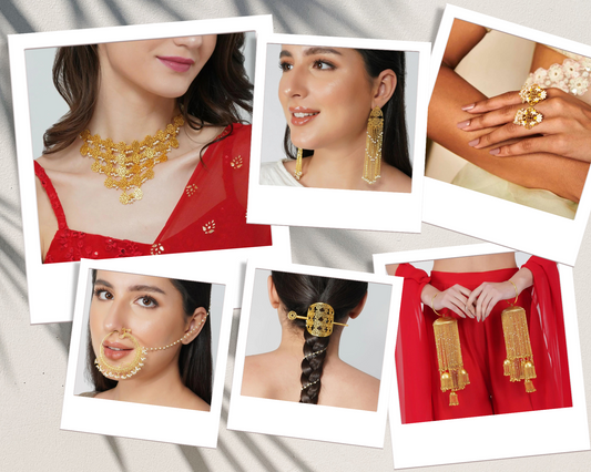 Jewellery for Bridal Lehenga - Wedding Jewellery to Pair with Your Red Bridal Lehenga