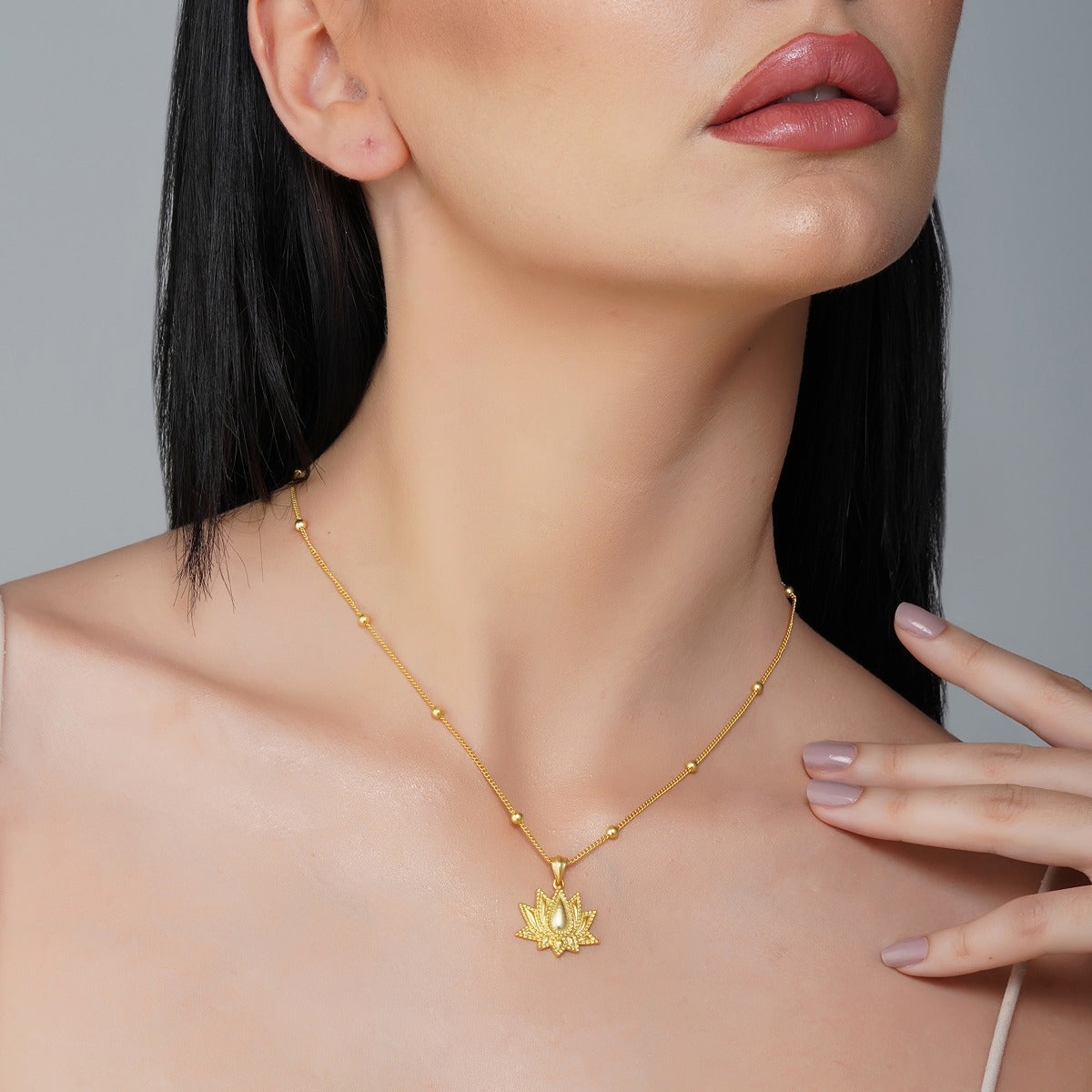 Buy Rise to Shine Lotus Pendant NecklaceOnline in India Zariin