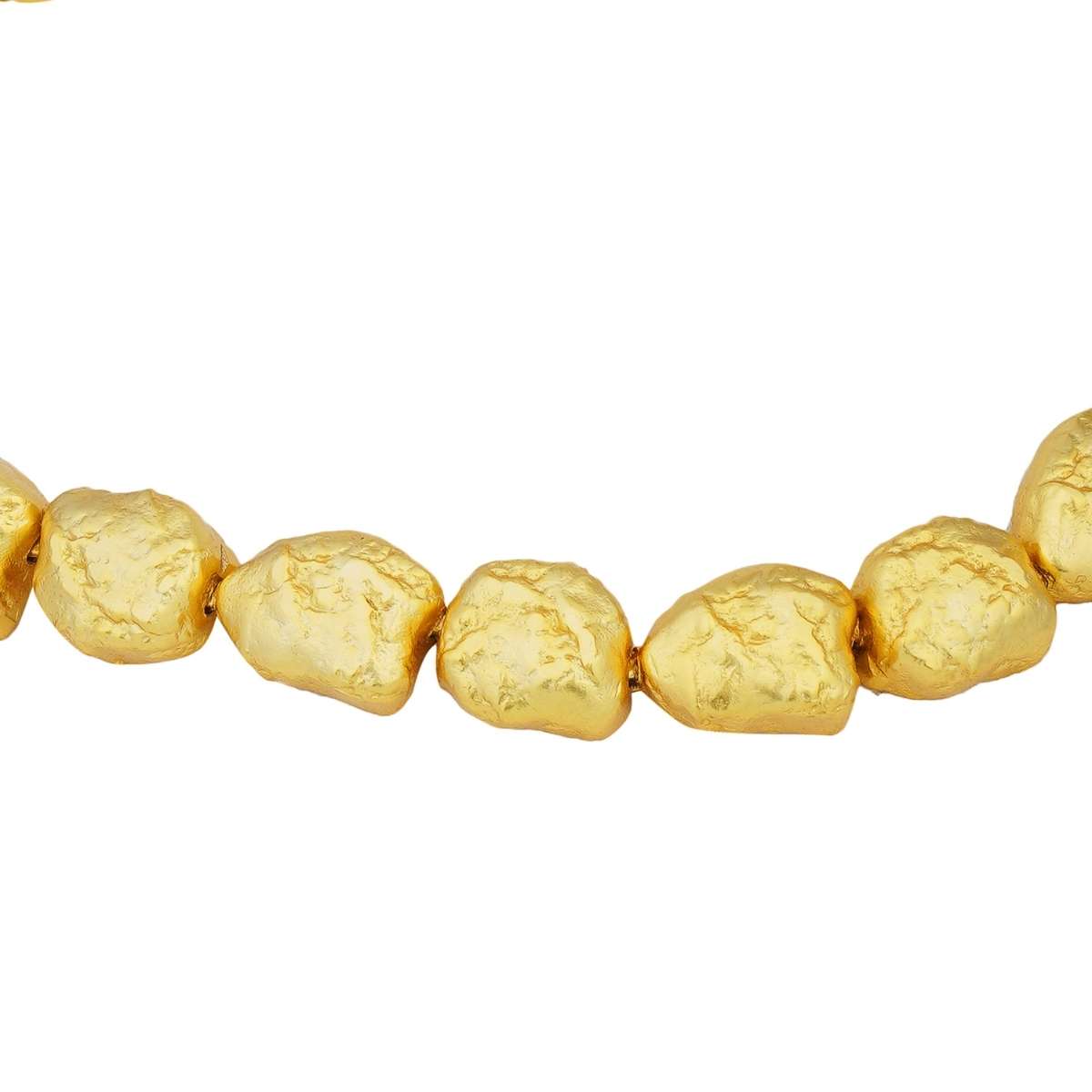 Gold nuggets Choker Necklace