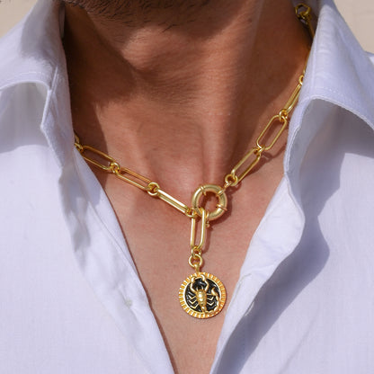 Zodiac Necklace for Men