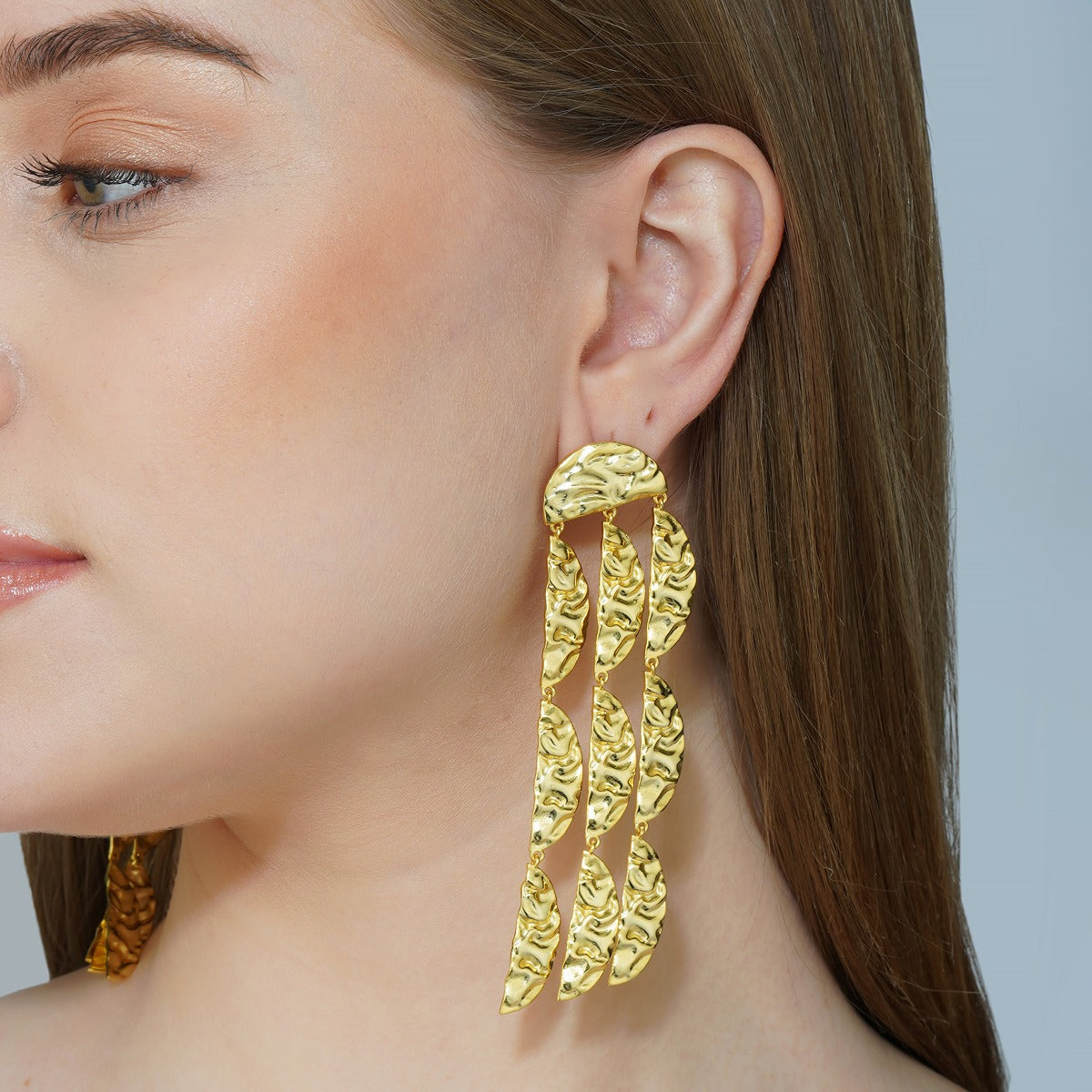 Gold Power Statement Earrings