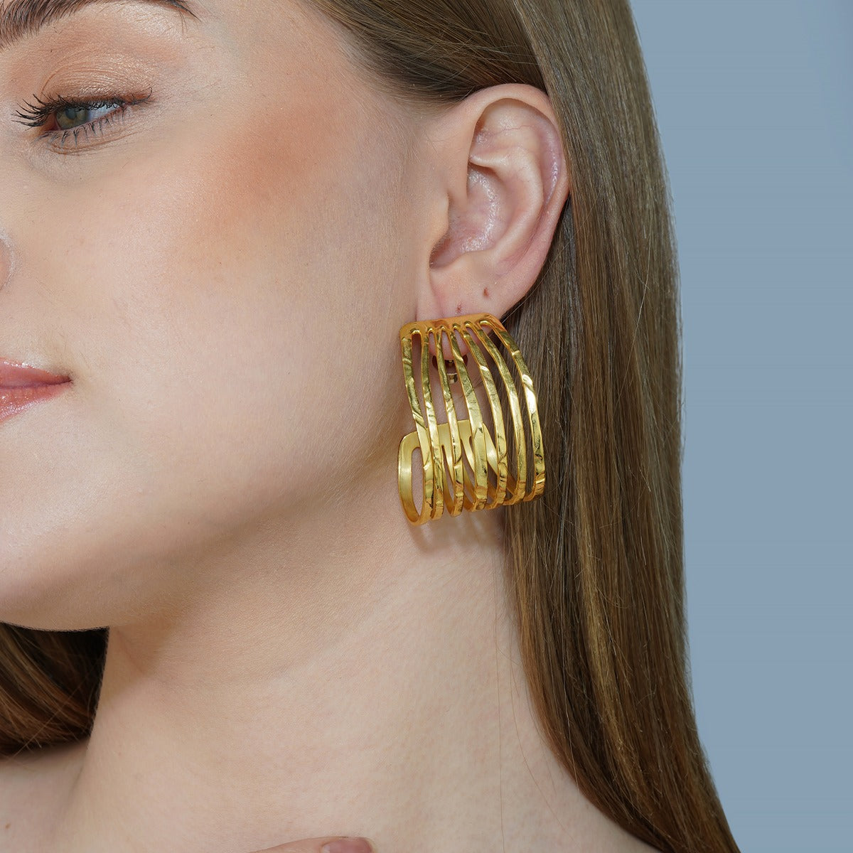 Buy Gold Hoop Earrings, Boho Hoops, Gold Hoops, Chunky Hoops, Thick Hoop  Earrings, Sterling Silver Earrings, Silver Hoops, Boho Earrings Online in  India - Etsy