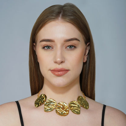Chunky Glam Set of Necklace and Link Earrings