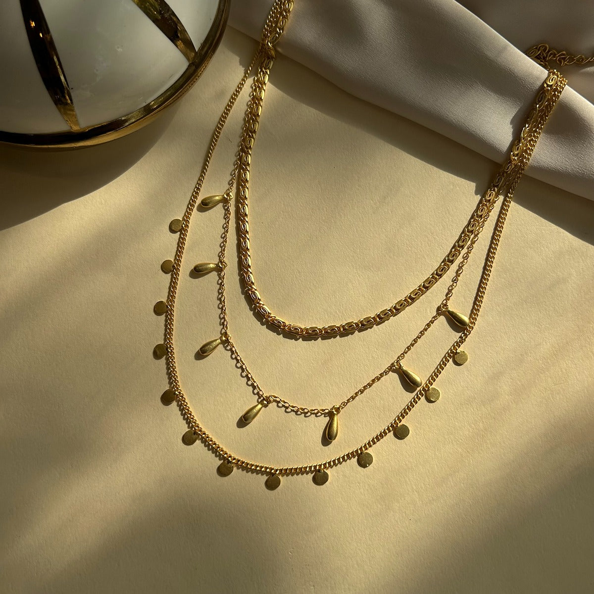 Ethereal Gold Layered Necklace