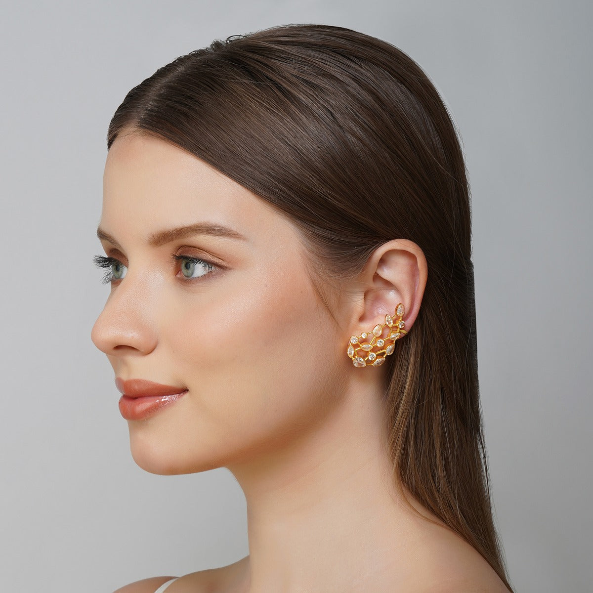 Luminous Crystal Stud Earrings