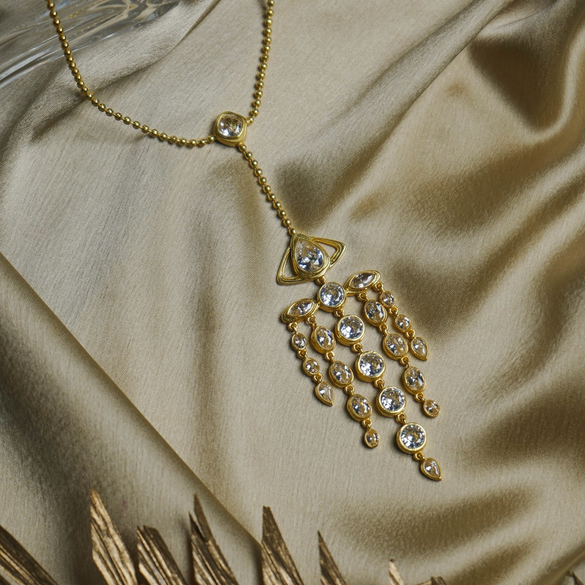 Party Glitz Crystal Pendant Necklace