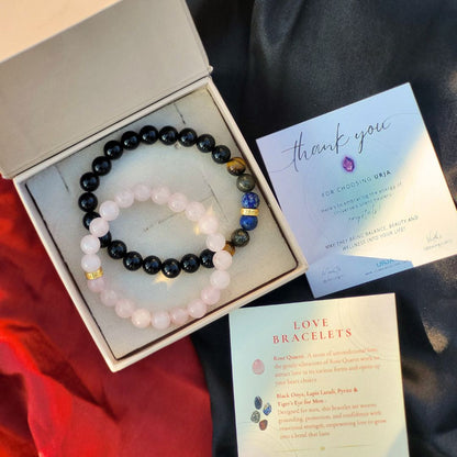 Love is in the Air - Healing Bracelet Set for Men and Women