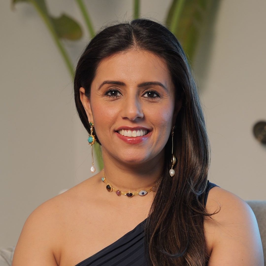 Balancing Act Choker Necklace & Mismatched Earrings Set