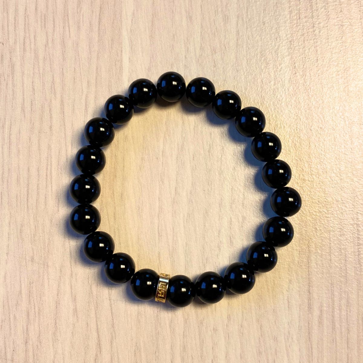 Black Onyx Bead Bracelet