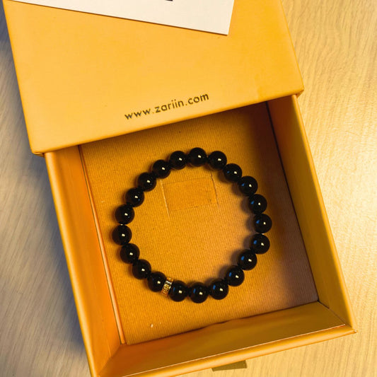 Black Onyx Bead Bracelet
