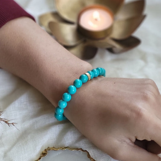 Tigers Eye Bead Bracelet for Courage & Strength