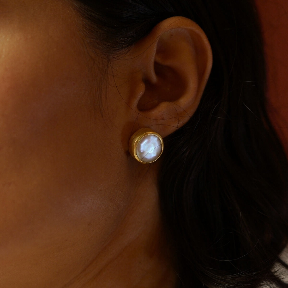 Timeless Mother of Pearl Stud Earrings