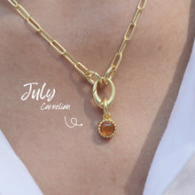 July Birthstone Charm – Carnelian