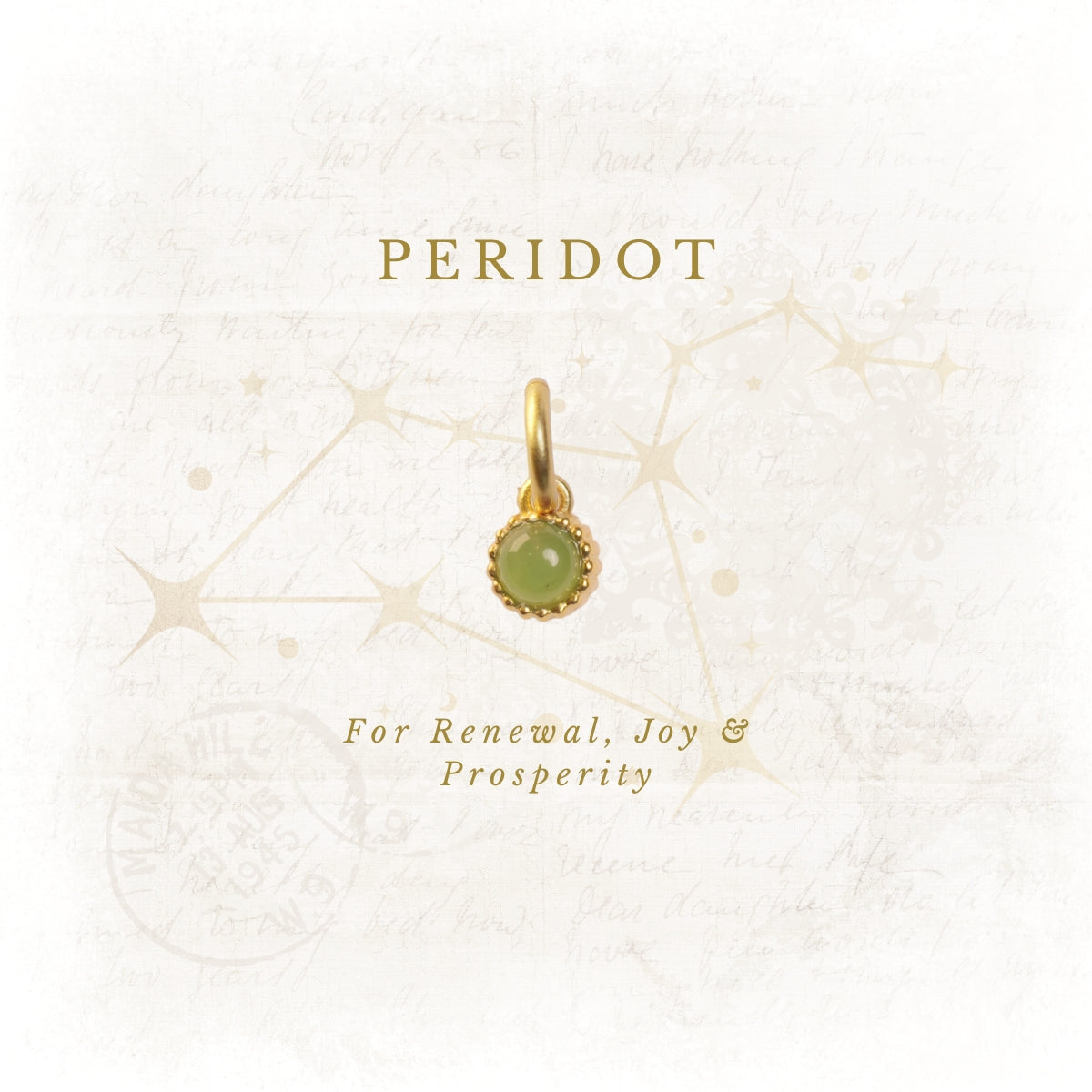 August Birthstone Charm – Peridot