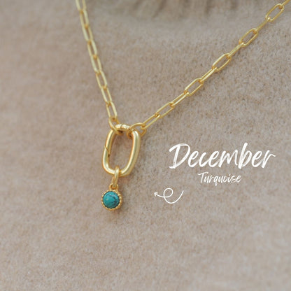 December Birthstone Charm – Turquoise