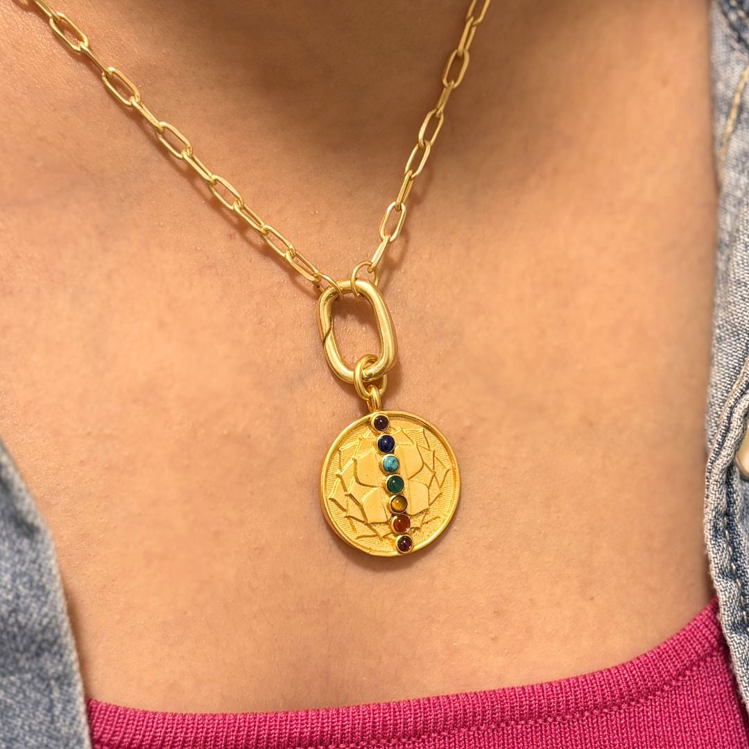 Chakra & Mandala Linked Necklace