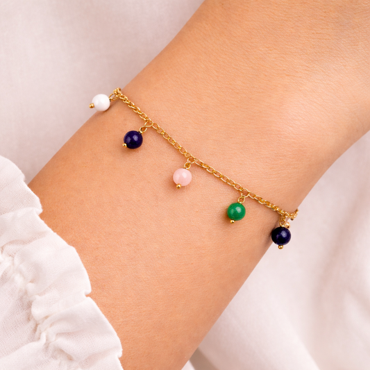 Forever Yours Multi-Gem Love Bracelet