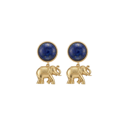 Tale of Ele Drop Earrings with Lapis Lazuli