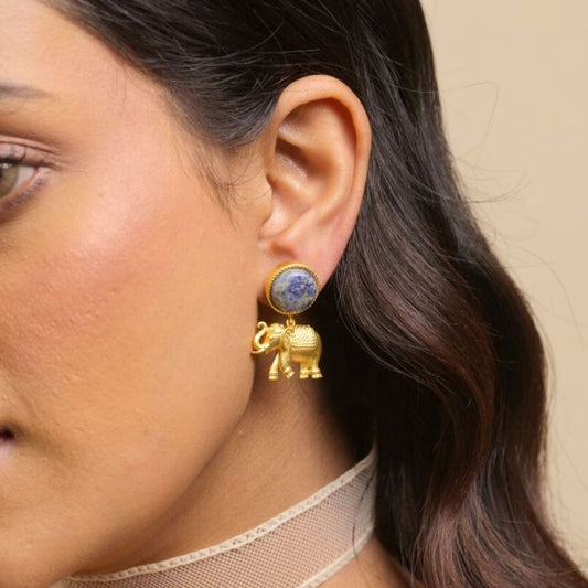 Tale of Ele Drop Earrings with Lapis Lazuli