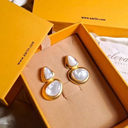 Pristine Poise Earrings with Pearl