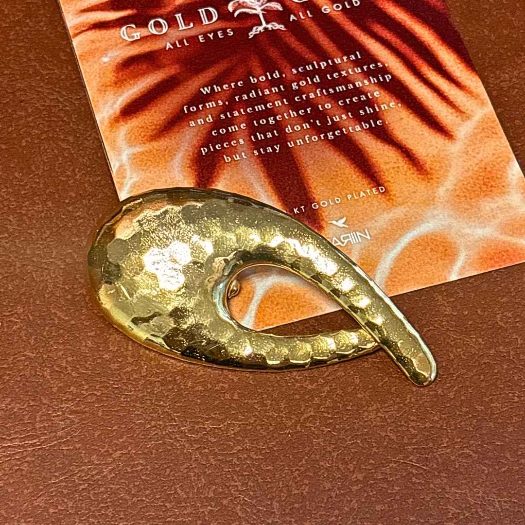 Gold Loop Brooch