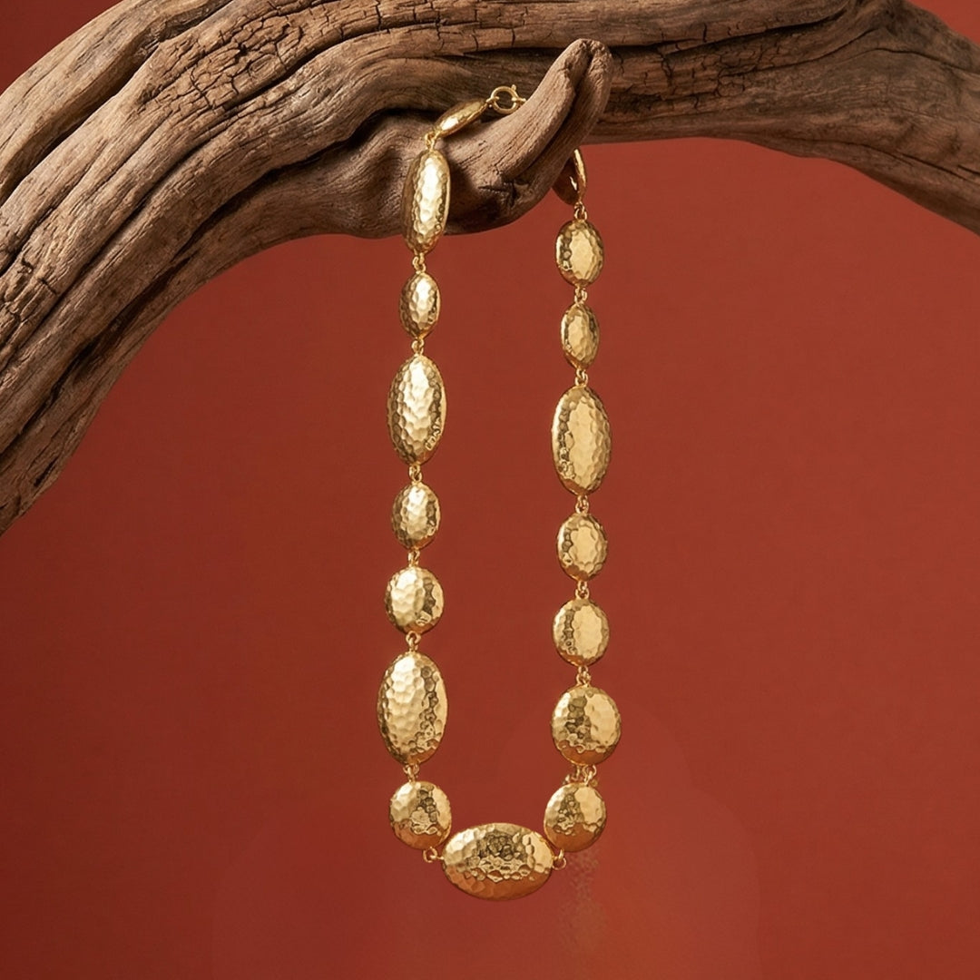 Glow in Gold Statement Necklace