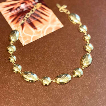 Glow in Gold Statement Necklace