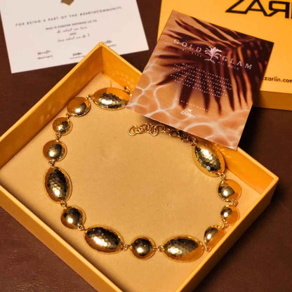 Glow in Gold Statement Necklace