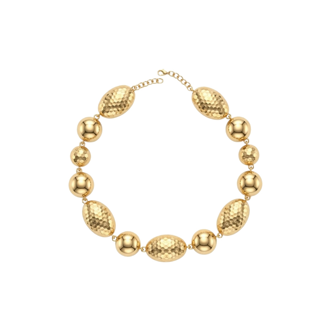 Glow in Gold Statement Necklace