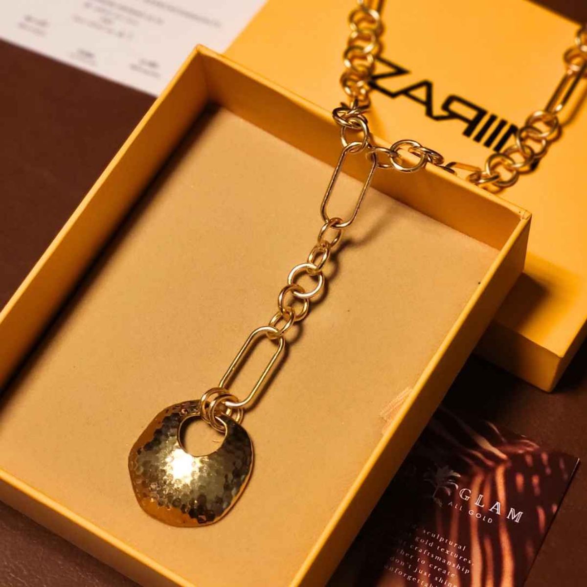 Soul in Gold Lariat Necklace