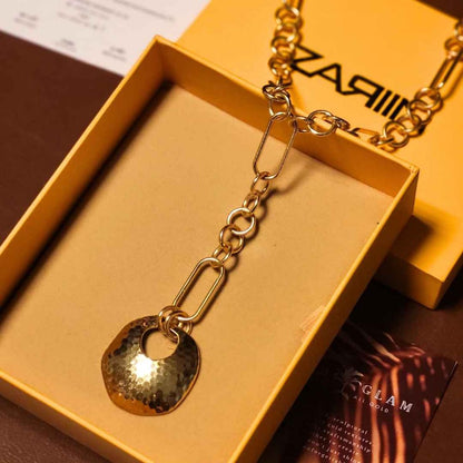 Soul in Gold Lariat Necklace