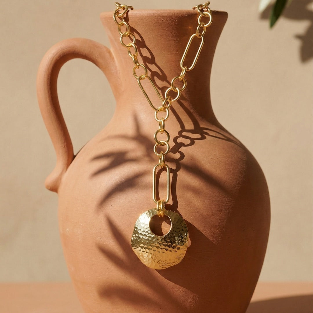 Soul in Gold Lariat Necklace