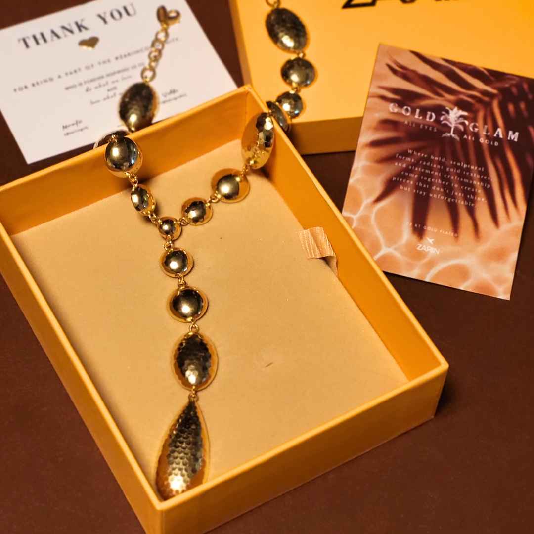 Goddess Glow Lariat Necklace