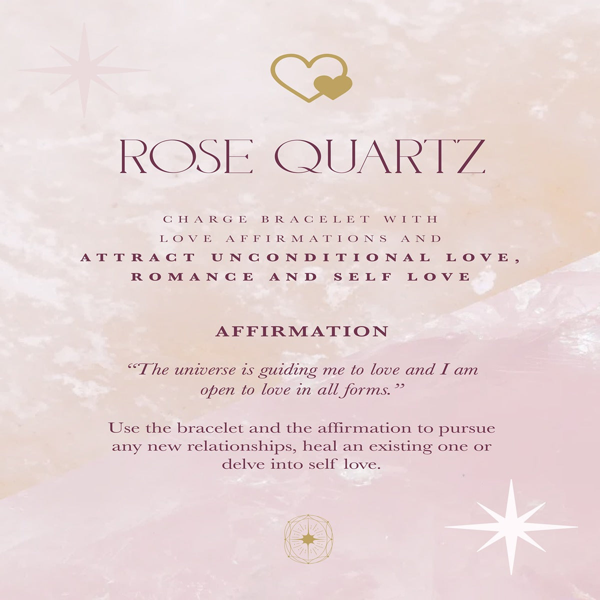 Rose Quartz Bracelet - Healing Aura Crystals