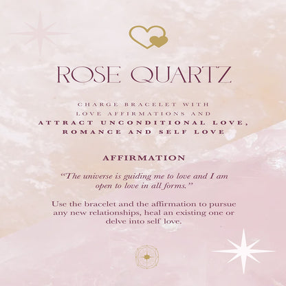 Rose Quartz Healing Bracelet for Love