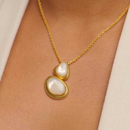 Pristine Poise Pendant Necklace with Pearls
