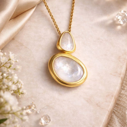 Pristine Poise Pendant Necklace with Pearls