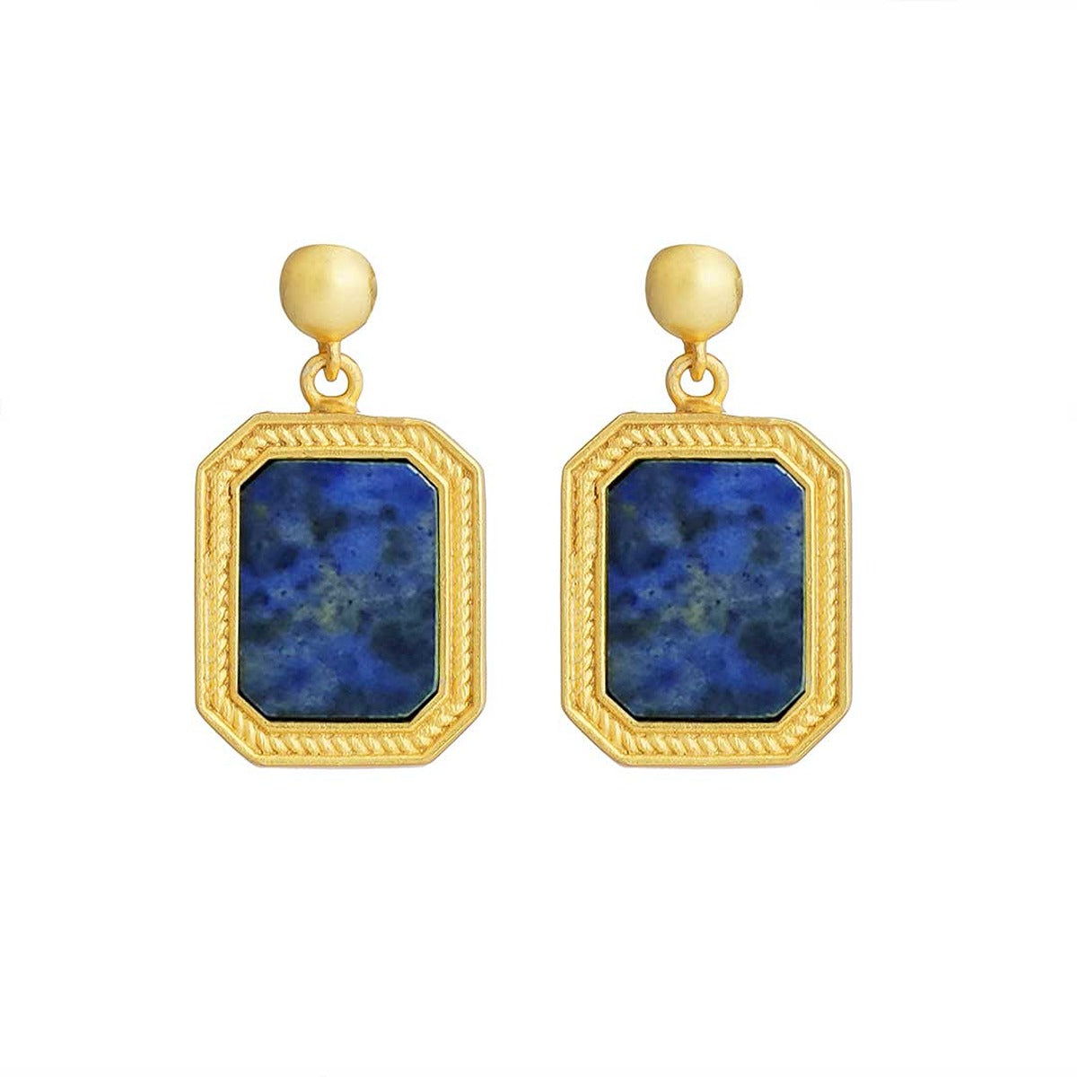 Revitalise Drop Earrings with Lapis Lazuli - Intuition