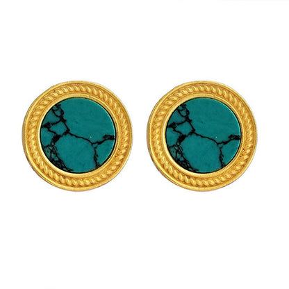 Tranquil Life Stud Earrings with Turquoise - Relationships