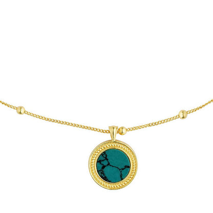 Healing Touch Pendant Necklace with Turquoise - Relationships