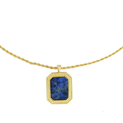 Soul Soothe Pendant Necklace with Lapis Lazuli - Intuition