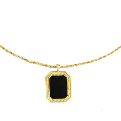 Soul Soothe Pendant Necklace with Black Onyx - Protection