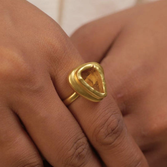 Golden Glow Ring with Citrine