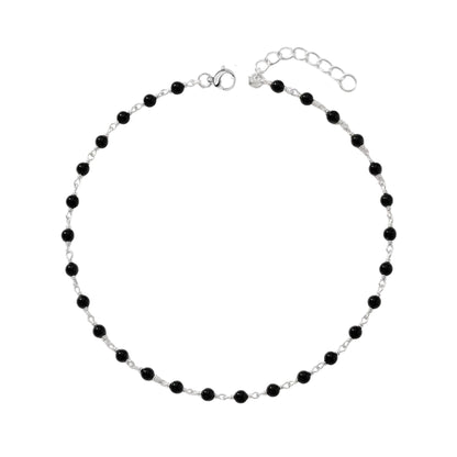 Pirohi Black Bead Anklet