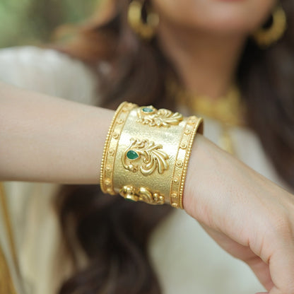 Dreamy Peacock Gift Box with Statement Cuff and Earrings