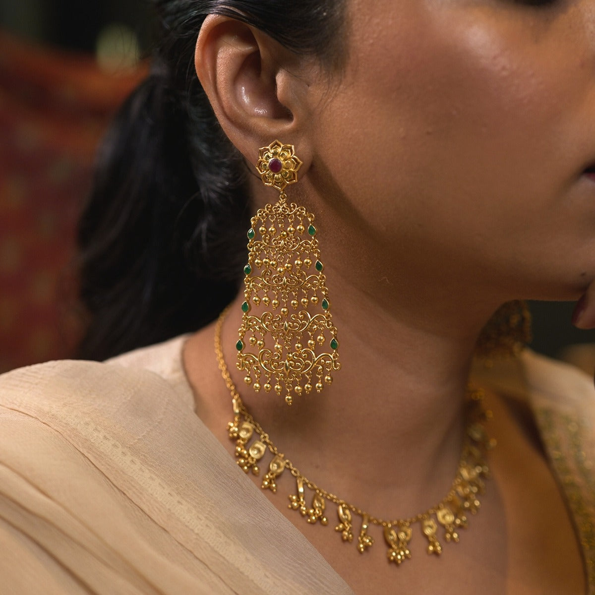 Glorious Drama filigree statement earrings