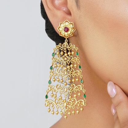 Glorious Drama Filigree Statement Earrings