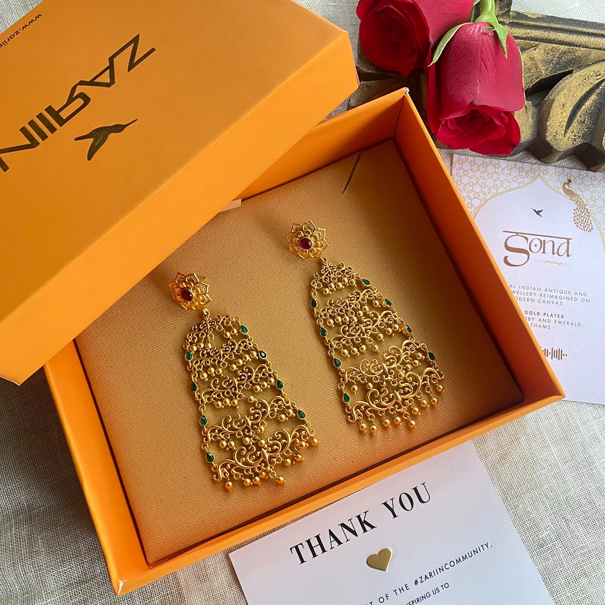 Glorious Drama Filigree Statement Earrings