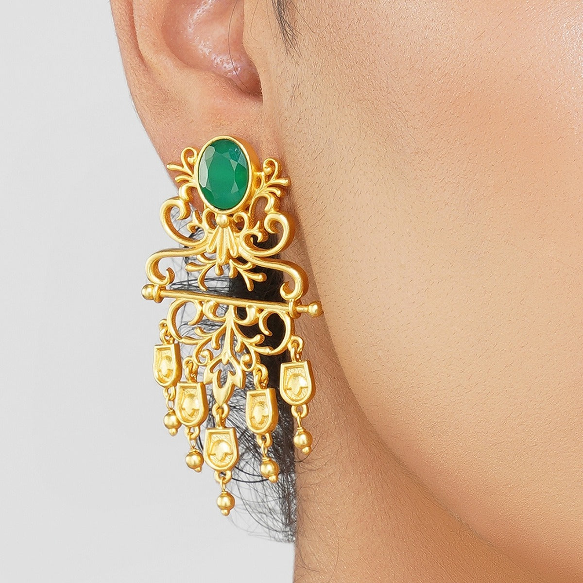 Dreamy Peacock Gift Box with Statement Cuff and Earrings