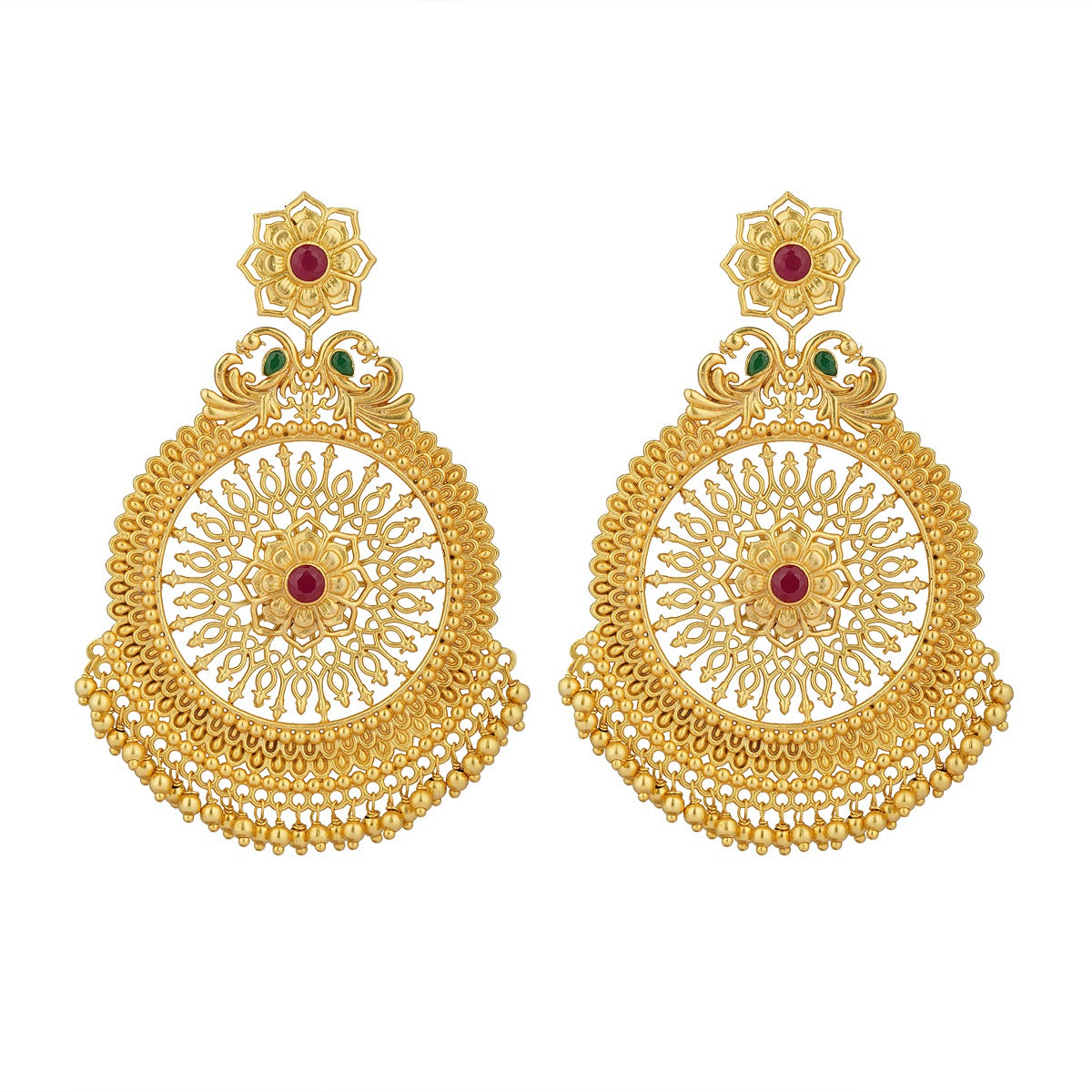 Chola Legacy Gift Box with Statement Earrings and Maang Teeka